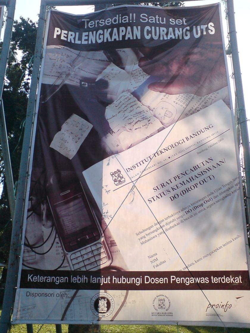 Tersedia Perlengkapan Curang UTS