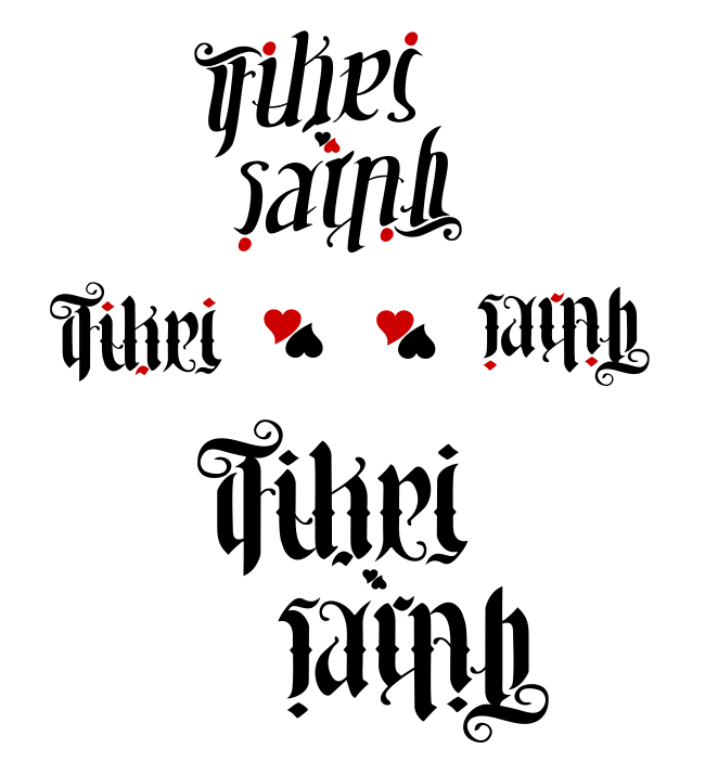 Complete list of the design