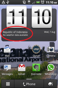 Lokasi saya adalah di Indonesia, WOW!