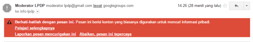MilisLPDP dicurigai Google